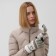 Female gloves at the lawsuit Minaku 22 cm gray