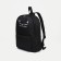 A backpack with a zipper, an outer pocket, a set of a chover, bag, black color