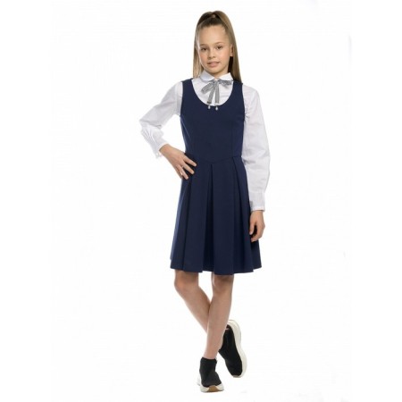 Dress for girls, height 134 cm, blue color