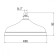 Shower watering can Lemark LM9830C, 303 mm, stationary, round, chromium color