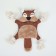 Textile toy with a rope "beaver" with a squeak, rustling, 26 x 28 cm