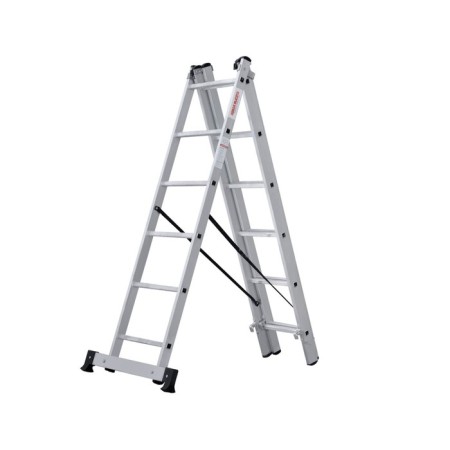 Staircase "New Height", aluminum, three -section, 3x6 steps
