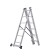 Staircase "New Height", aluminum, three -section, 3x6 steps