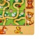 Puzzle "Make a track", mom and cubs