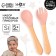 A set of children's cutlery, fork and spoon M&B (silicone, bamboo), dusty rose color