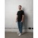 Male T -shirt, size 48, red color