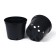 Pot for seedlings, 5 l, d = 22 cm, h = 18 cm, black, greengo