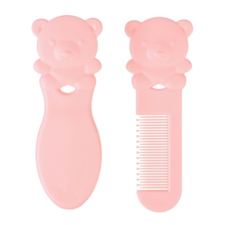 Set of combs "Bear", 2 pcs., Pink color-1