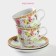 Service Tea ceramic shade "Garden Courtyard", 4 items: 2 cups 200 ml, 2 saucers d = 14 cm