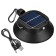 Camping battery, solar battery, 12 x 13.5 cm, from USB, black