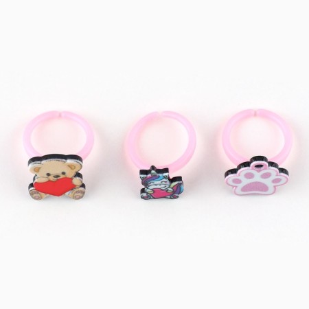 Ring 3 pcs with tattoo "Magic" 8 x 12 cm-5