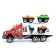Inertia "carrier" truck with 4 cars, mix