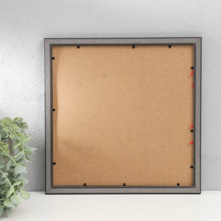Photo frame plastic in 2 photos "Love message" with clothespins, black 30x30 cm-2