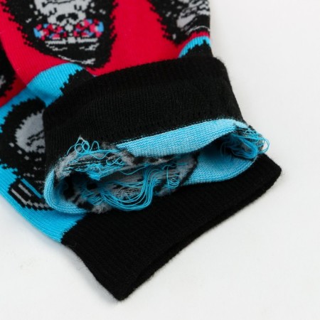 Socks "monkeys", pink/blue color, size 27-29-3
