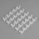 Set of mounting clips for flexible neon 16 mm, 25 pieces