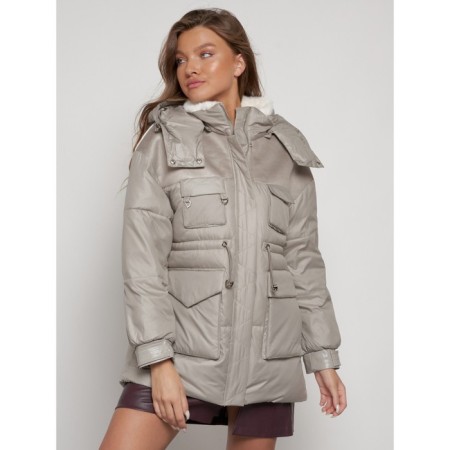 Winter jacket, size 50, light brown color-8