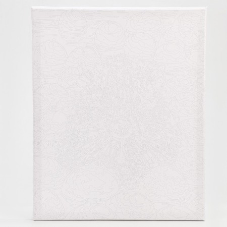 Picture on numbers on a canvas with a subframe of Kapibara in a pond, 40 x 50 cm-4