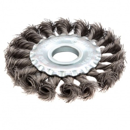 Brush for Ushm Matrix, D = 100 mm, landing 22.2 mm, flat, twisted wire 0.5 mm