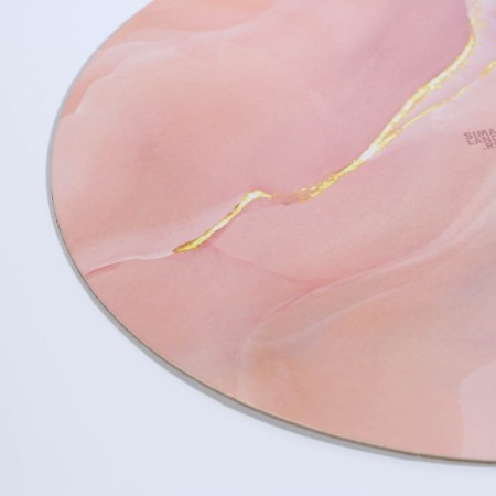 Stead under the cake reinforced, confectionery packaging, "marble", 26 cm, 2.5 mm-3