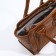 Bag Women's Tout with zipper, brown color