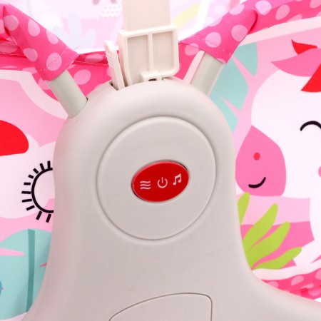 Musical cradle for newborns, pink color-7
