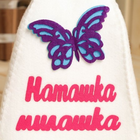 Bath cap with applique "Natasha-Milashka"-1
