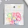 Busina Plastic "Flat ball. Mishka" Glossy mother of pearl mix 1.7x1.7 cm