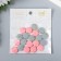 Beads for creativity wood "flat circle" set of 20 pcs pink, gray 0.4x1.5x1.5 cm