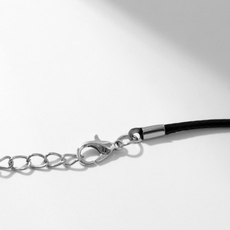 Piece on the lace "For a photo" Heart with a rose, color black silver on a black lace, 45 cm-4