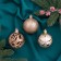 Set of balls plastic D-6 cm, 9 pcs "Cheal" gold