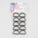 Semi -ring for bags, d = 20 mm, thickness - 3 mm, 10 pcs, black nickel color