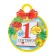 Medal "September 1. Knowledge Day!" sky, 11x9.0 cm