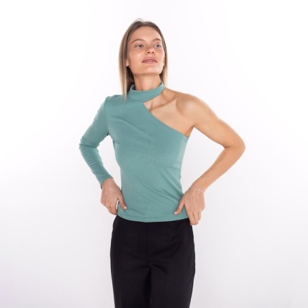 Female jumper, olive color, size 44-1