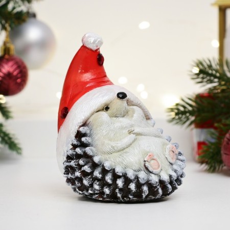 Figure "Hedgehog New Year" 11x8x9cm-1