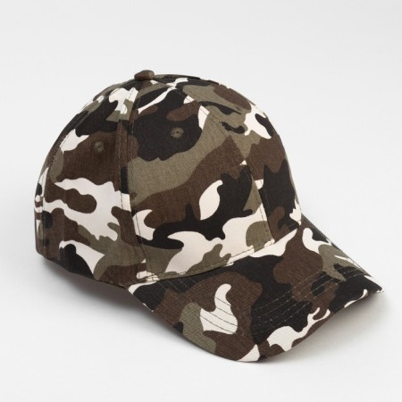 Men's cap "Camouflage" brown color, river 58