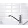 Kitchen mixer "RMS" SL137-004F-15, single-legged, pour 167 mm, zinc, chrome