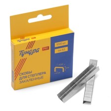 Furniture staples of the tundra tundra, hardened, type 53, 10 mm, 1000 pcs