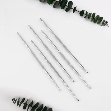 Knitting hook set, d = 1-3 mm, 13 cm, 5 pcs-1