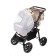 Dwarf stroller-transformer, plastic wheels, shades of brown, MIX drawing