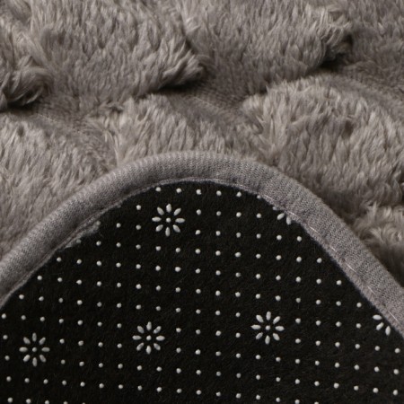 Bathroom mat Ethel "Rombs", col. Light gray, 40x60 cm-5