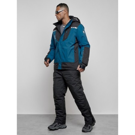Ski costume men's winter, size 48, blue color-1