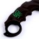 Kerambit "Green Claw", 18 cm
