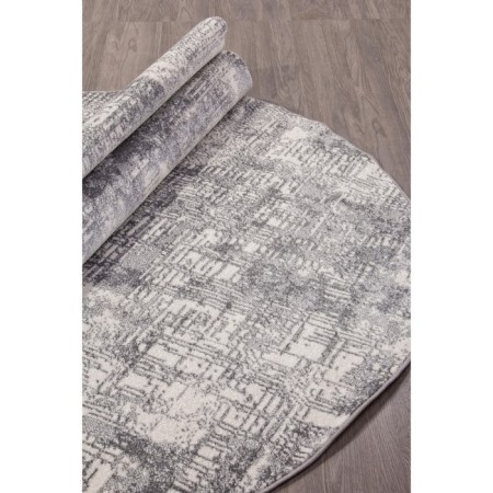 Oval Merinos Tornado carpet, size 200x400 cm, Gray color-2