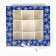Box for 9 sweets with cells "Snowflakes" 14.8 x 13.5 x 3.5 cm, New Year