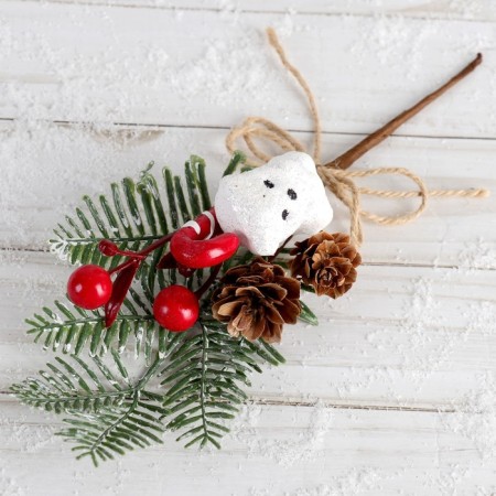 Decor "Winter Charm" Bear cones Lollice 21 cm-1