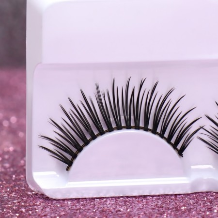 Eyelashes overhead "dream", without glue, black color-2