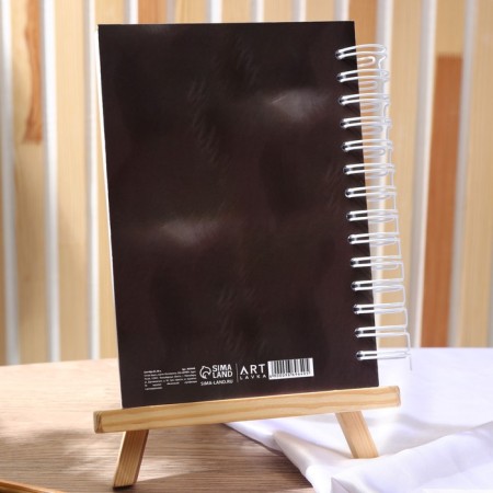 Sketchbook in a solid cover A5, 80 sheets 160 g/m2 "Cat"-3