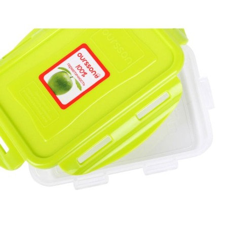 OURSSON plastic container, CP0503S/GA, salad cover, 500 ml, rectangular-3