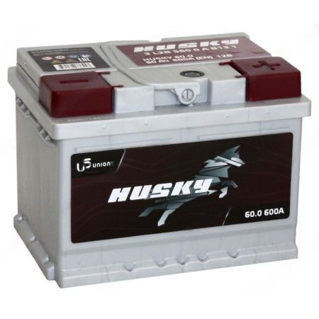 Battery Husky 60 Ah, 6st-60.0 (low), reverse polarity