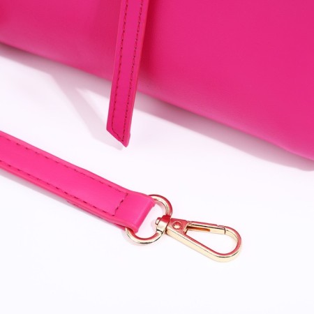Bag Female Tout with zipper, pink color-5
